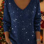 Grace | Festive Jumper with V-Neck