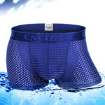 3Pcs Men's Mesh Thin Ice Silk Underwear