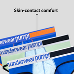 2 Pack Men's Middle-Rise Cotton Sexy Briefs
