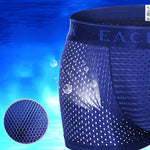 3Pcs Men's Mesh Thin Ice Silk Underwear