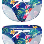 Mens Bulge Pouch Surfing Printed Bohemian Swim Briefs