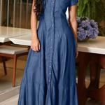 Mandy | Long Denim Dress