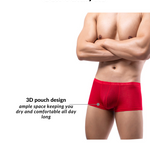 4 Pack Men's Sexy Breathable Jacquard Trunks