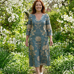 Cerelia | Gentle Shape Floral Midi Dress