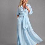 Rachel | Collared Long-Sleeve Midi Dress