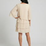 Harper | Layered Flare Sleeve Knee Length Dress