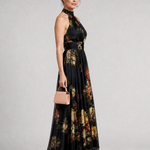 Grace | Floral Halter Midi Dress