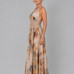 Hannah | Halter Lace Waist Maxi Dress