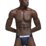 2 Pack Men's Cotton Stretch Jock Strap