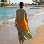 Celeste | Ocean Wave Midi Dress