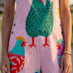 Danna | Hen Motif Jumpsuit