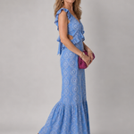 Alure | Sleeveless Ruffle Detail Midi Dress