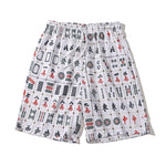 Men's Holiday Printing Elastic Waist Loose Beach Shorts