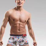 6 Pack Men's U Convex Modal Print Breathable Trunks