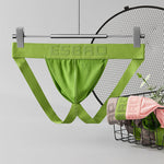 2 Pack Men's Ribbed U-Pouch Sexy Jockstrap