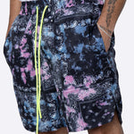Men's Breathable Print Elastic Waist Beach Shorts