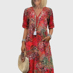 Bella | Elegant Floral Midi Dress
