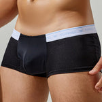 2 Pack Men's Sexy Comfortable Breathable Solid Color Trunks