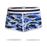 2 Pack Men's Ultra-Soft Bold Prints Sporty Cut Anti-Chafing Snug Fit Trunks