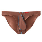 3 Pack Men's Ice Silk High-Elastic Breathable Briefs for Sports