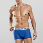 3 Pcs Men's Mesh Breathable Ice Silk Boxer Briefs