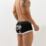 Men's Printed Cotton Low-Rise Bulge Pouch Boxer Briefs