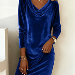 Beatrice - Loose Fitting Velvet Dress