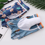 3 Pack Men's Ice Silk Trunks with Separated Pouch Design