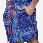 Men's Breathable Print Elastic Waist Beach Shorts