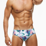 Mens Paded Racing Swimming Briefs
