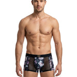 3 Pack Men's Floral Print Antibacterial & High-Stretch Mesh Breathable Trunks