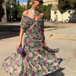 Iryna | Elegant Maxi Dress with V-Neck