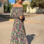 Iryna | Elegant Maxi Dress with V-Neck