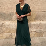 Iryna | Elegant Maxi Dress with V-Neck