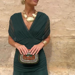 Iryna | Elegant Maxi Dress with V-Neck