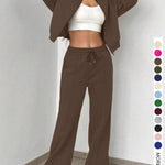 KELSEA™ - Casual Tracksuit Set for Women Zipper Jacket & Natural Waist Pants