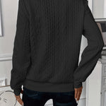 Claire | Women zip-up cable knit sweater