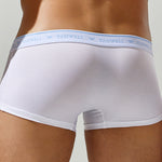 2 Pack Men's Sexy Comfortable Breathable Solid Color Trunks