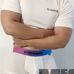 3 Pack Men’s U Pouch Trunks with Ombré Waistband
