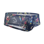 Men's Sexy Botanical Printed Mesh Underwear