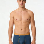 2 Pack Men's Seamless Fly Opening Breathable Chafe-Free Design Boxer Briefs