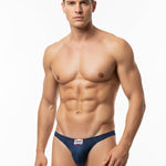 2 Pack Men's Sexy Breathable Mesh Thongs with High Stretch