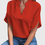 Maila | Soft and Elegant V-Neck Shirt