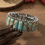 Bohemian Elastic Turquoise Bracelet