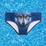 Men's Low-Rise Stylish Animal Print Swim Briefs