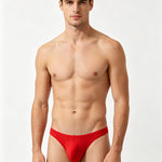 3 Pack Men's Large Enhancing Pouch & Solid Color Low-Rise Thongs