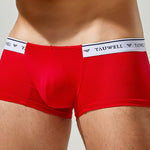 2 Pack Men's Sexy Comfortable Breathable Solid Color Trunks