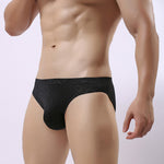 2 Pack Men's Sexy Seamless Solid Color Briefs