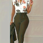 Lucinda | Elegant Set with Ruffled Sleeves