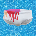Graffiti Cushioned Men's Swimsuit Briefs